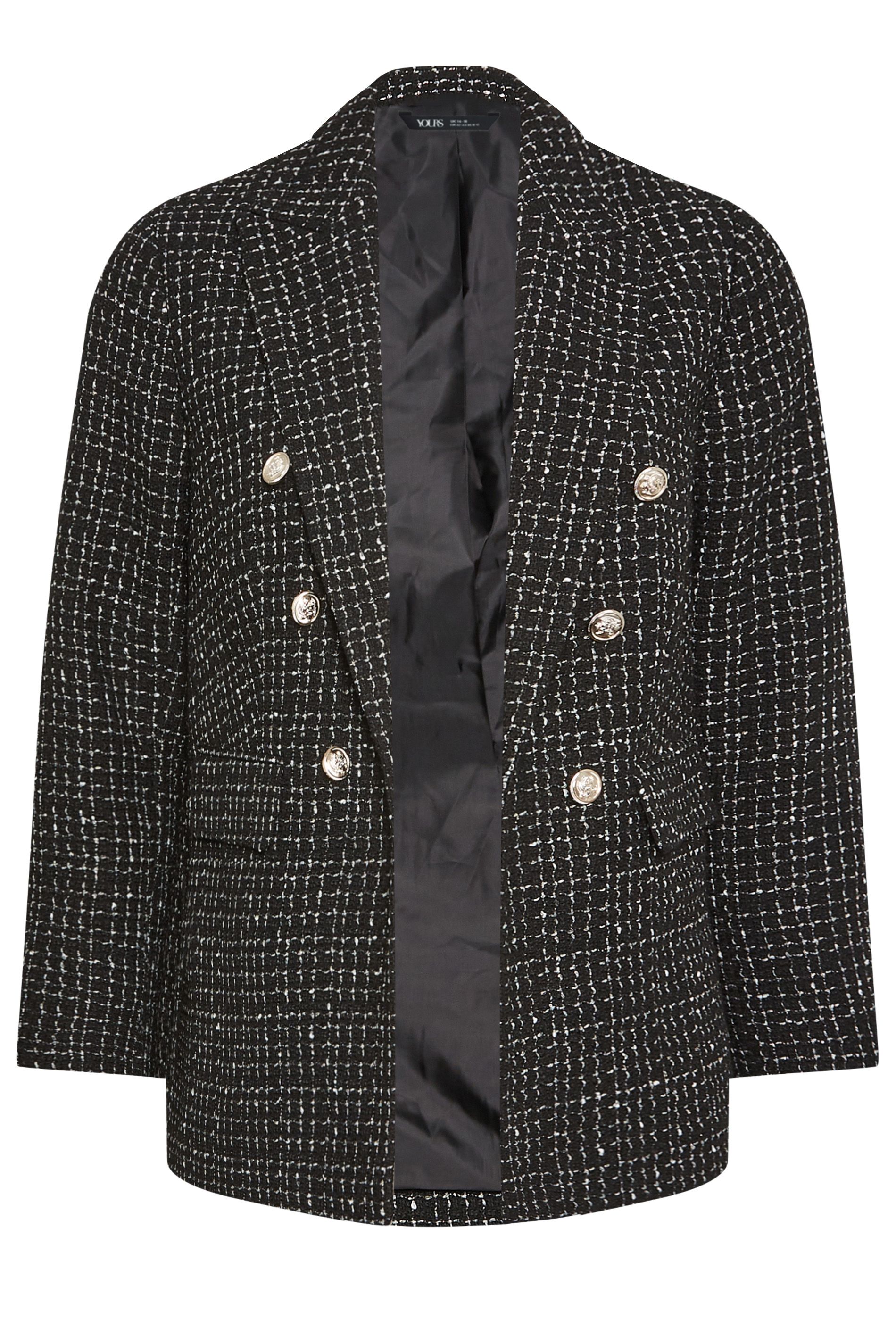 Yours Metallic Boucle Blazer