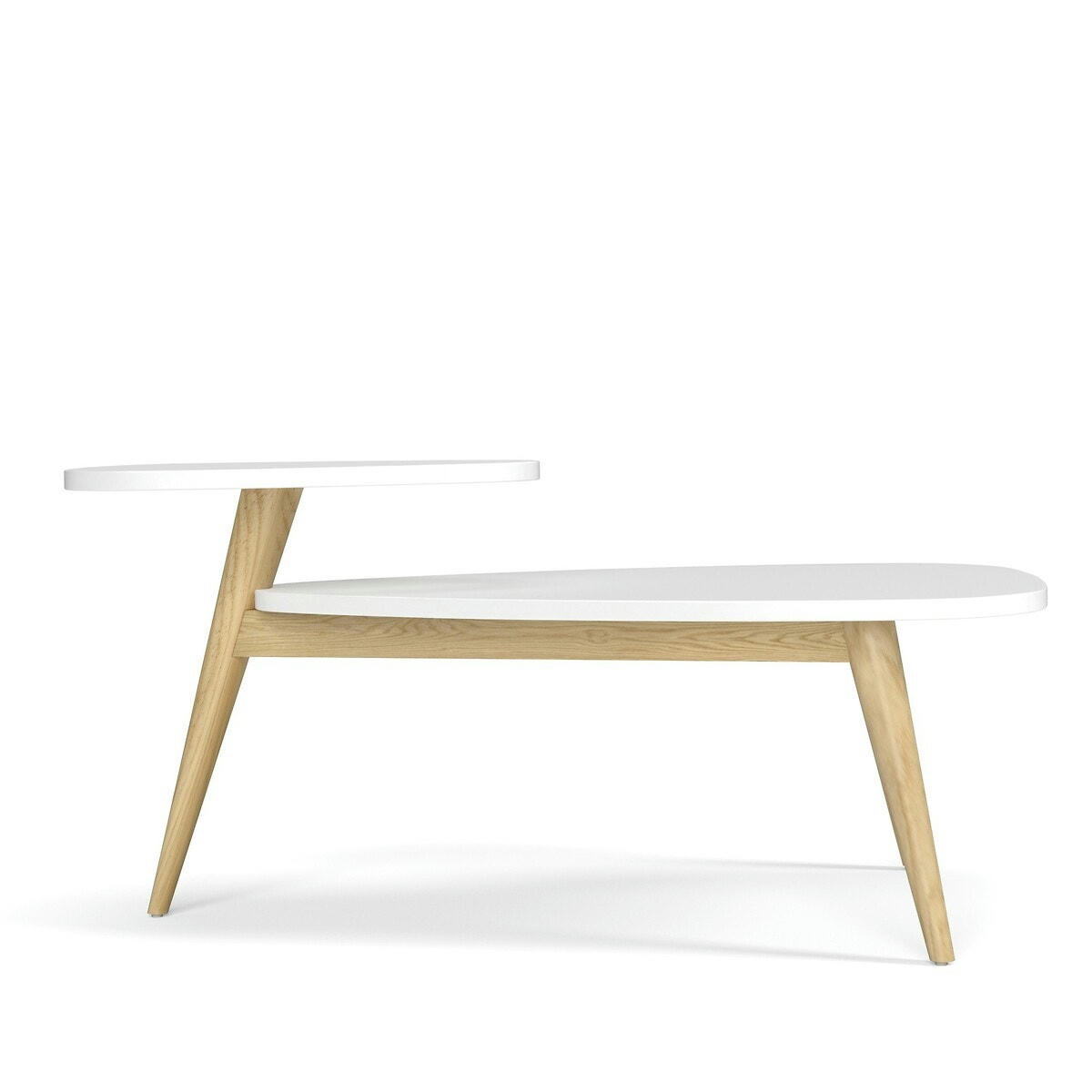 Table basse vintage double plateau, Jimi