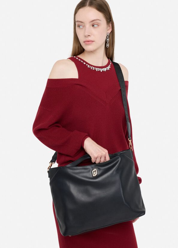 Tote bag media con charm