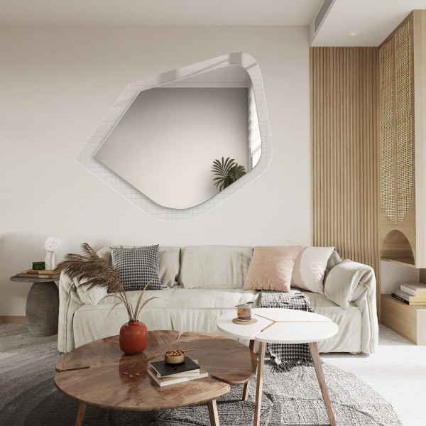 Dekoracyjne lustro na szkle ornamentowym master flex - LUXORA PRISTAL