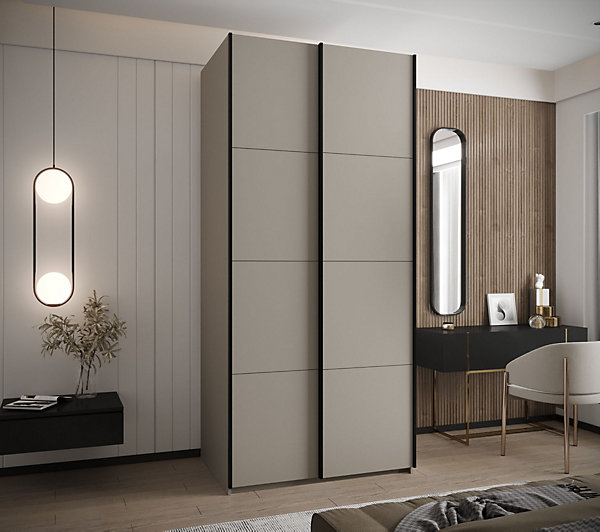 Armoire Lux 1 à portes battantes H. 245,5 x L. 100 x P. 64, 2 portes