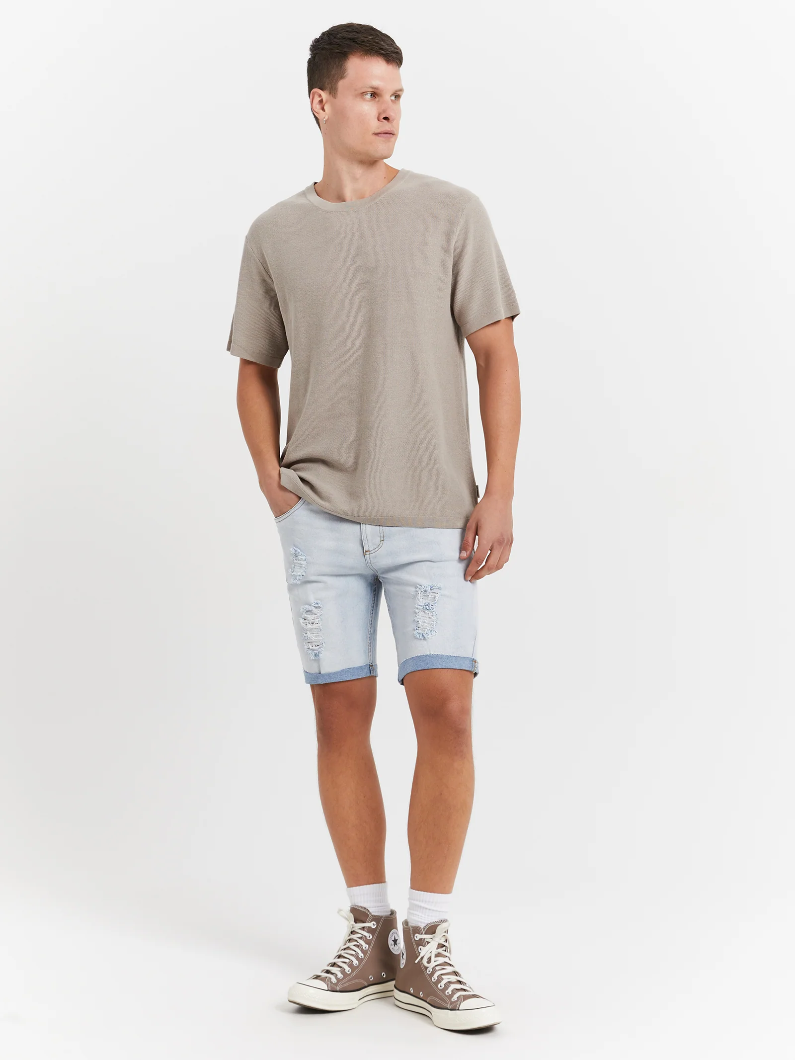 Zane Skinny Denim Shorts