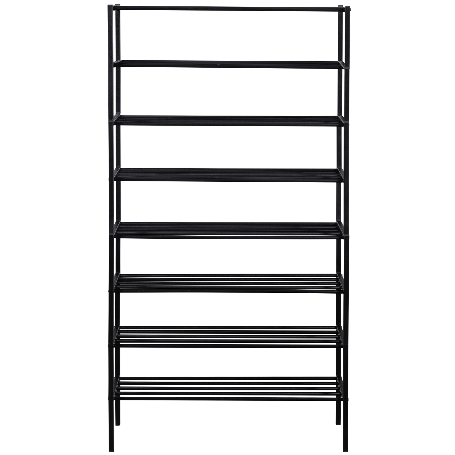 WOOOD schoenenrek Ferro - Metaal - Zwart - 160x85x35