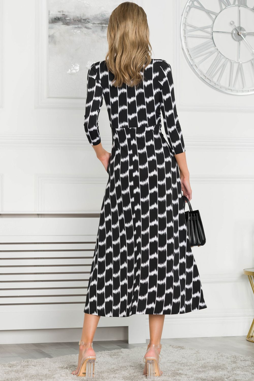 Jolie Moi Quintella Jersey Side Split Maxi Dress