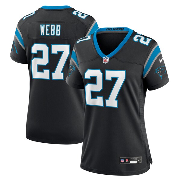 Sam Webb Carolina Panthers Nike Women's Team Game Jersey -  Black