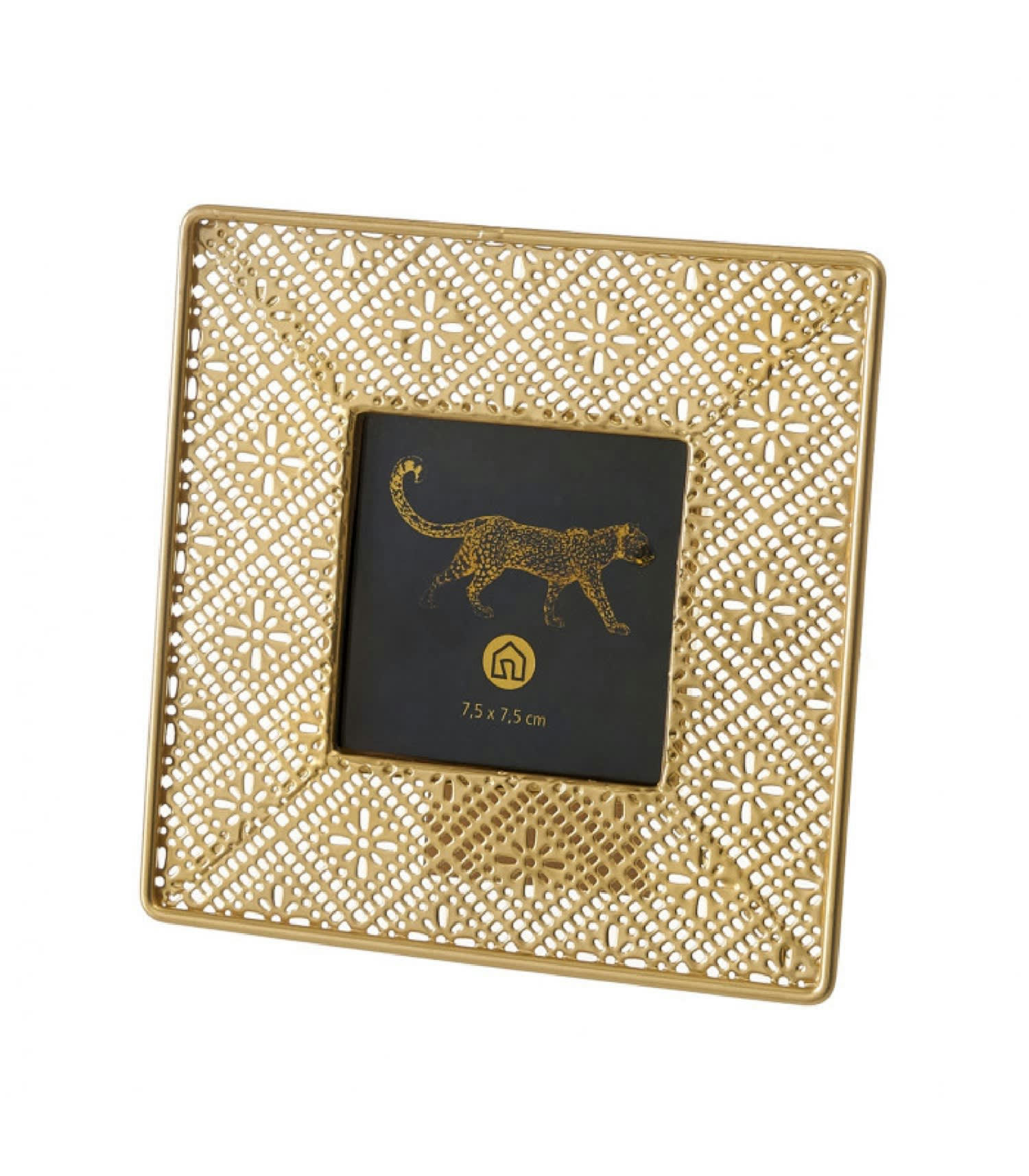 OR - Cadre photo à poser en métal doré 7,5x7,5cm