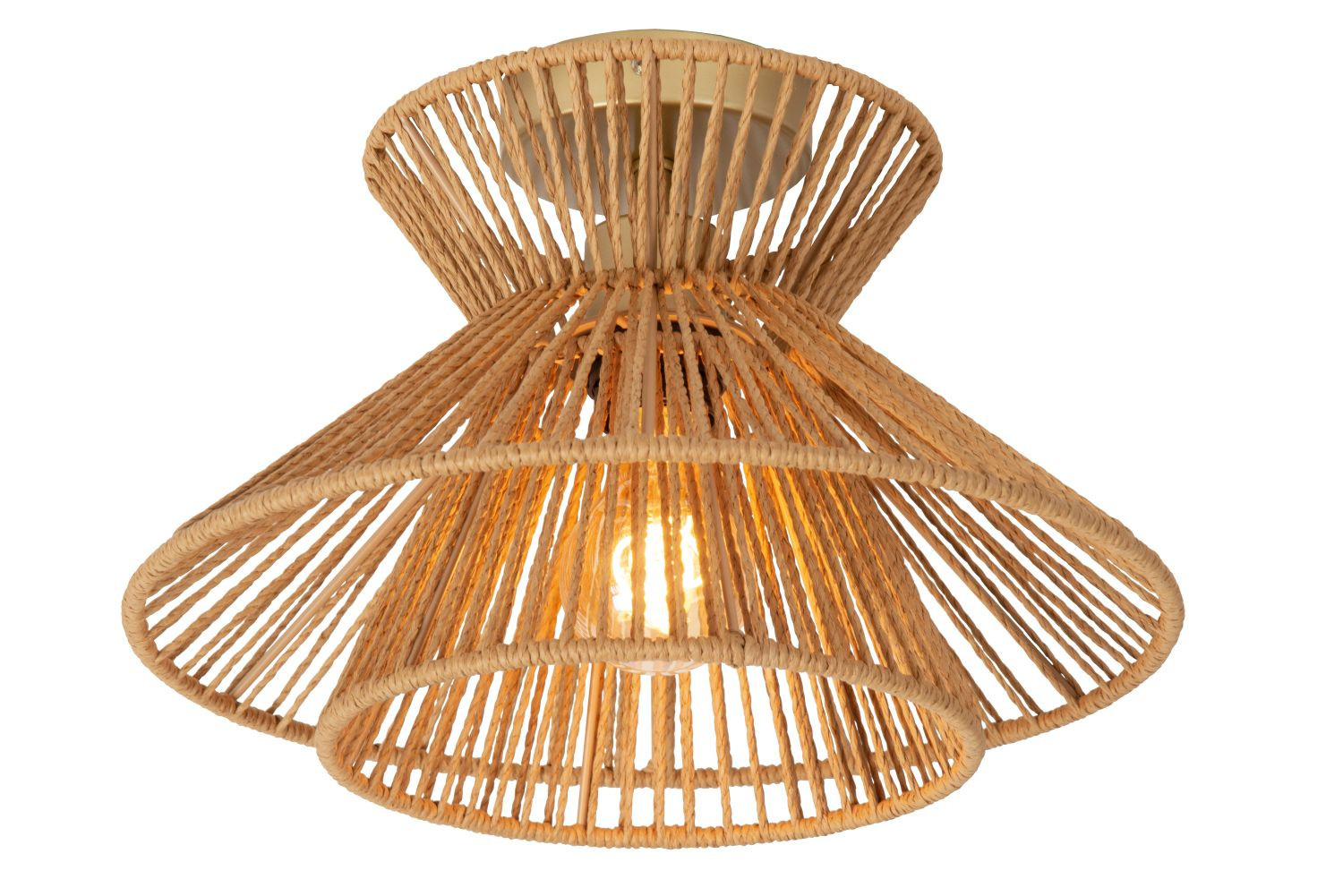 Lampa sufitowa drewno jasno-złoty matowy TASMAN 1xE27x60W Lucide