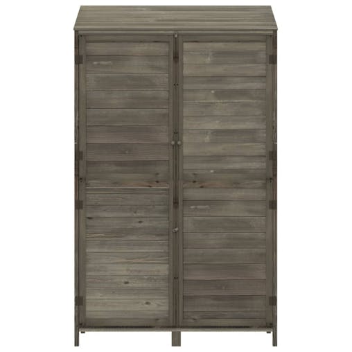 NNEVL Garden Shed Anthracite 102x52x174.5 cm Solid Wood Fir