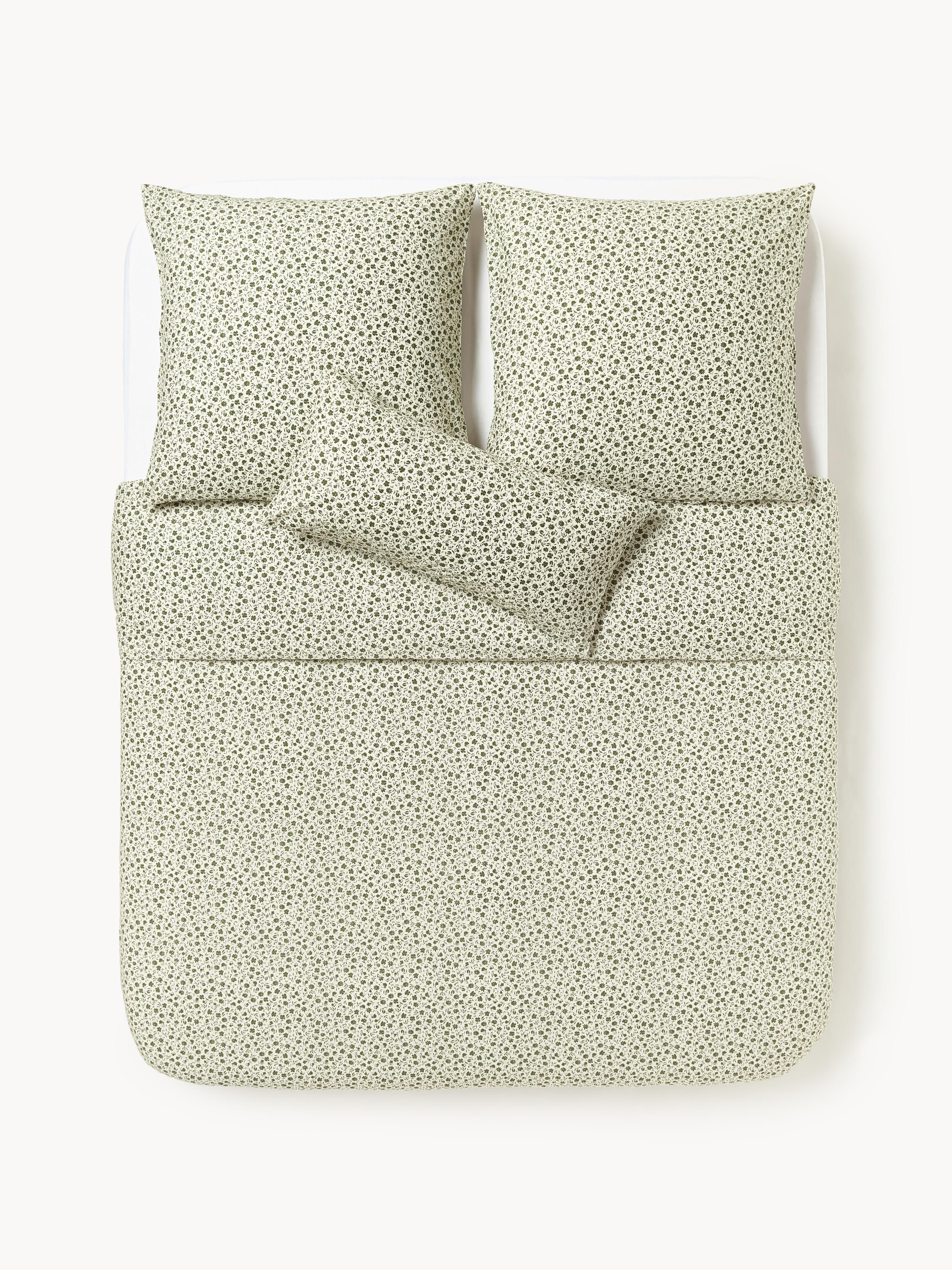 Gewaschener Baumwoll-Bettdeckenbezug Nolana mit feinem Blumenmuster