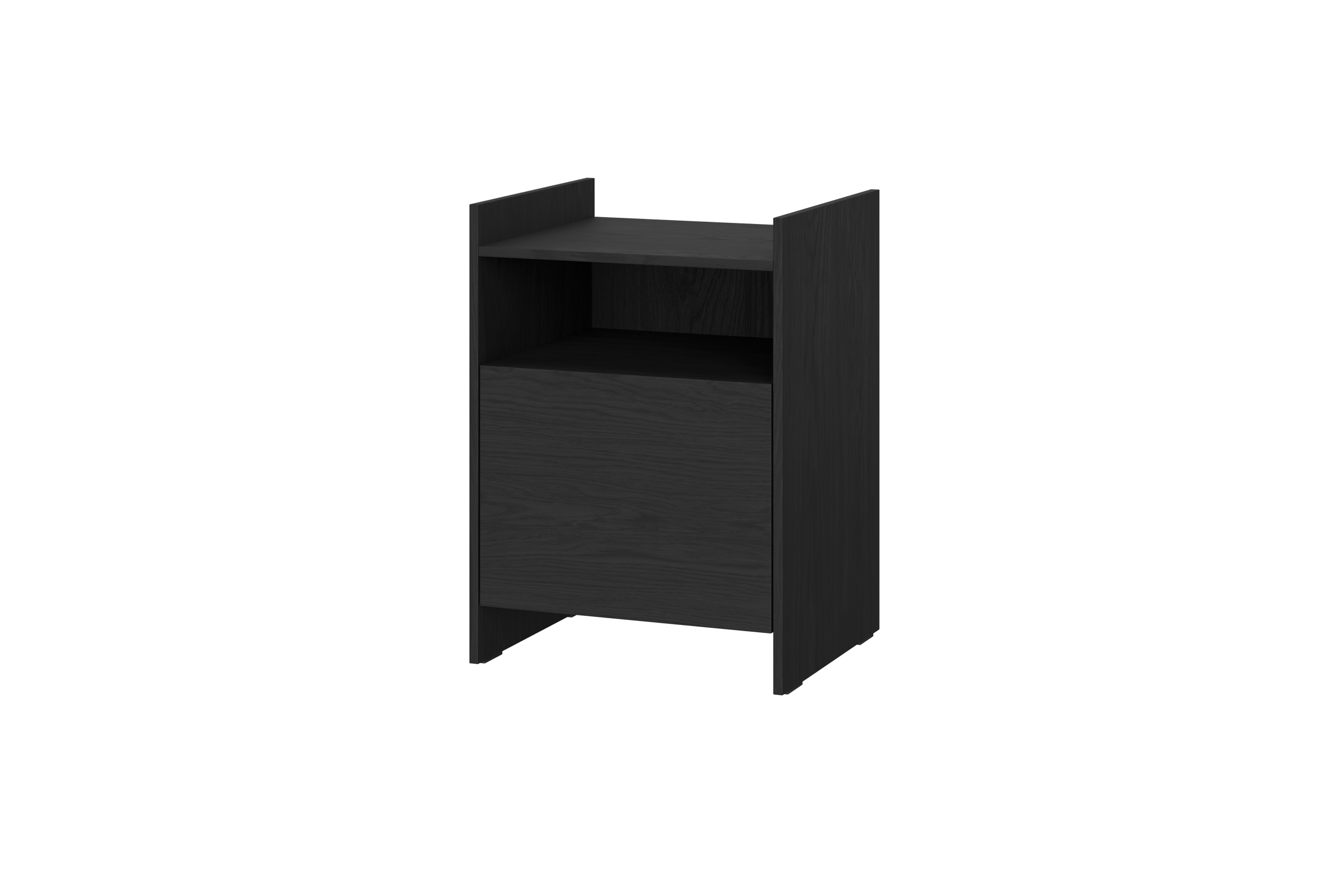 noo.ma TOOPT Nachtkastje - Vulcano Black laminate