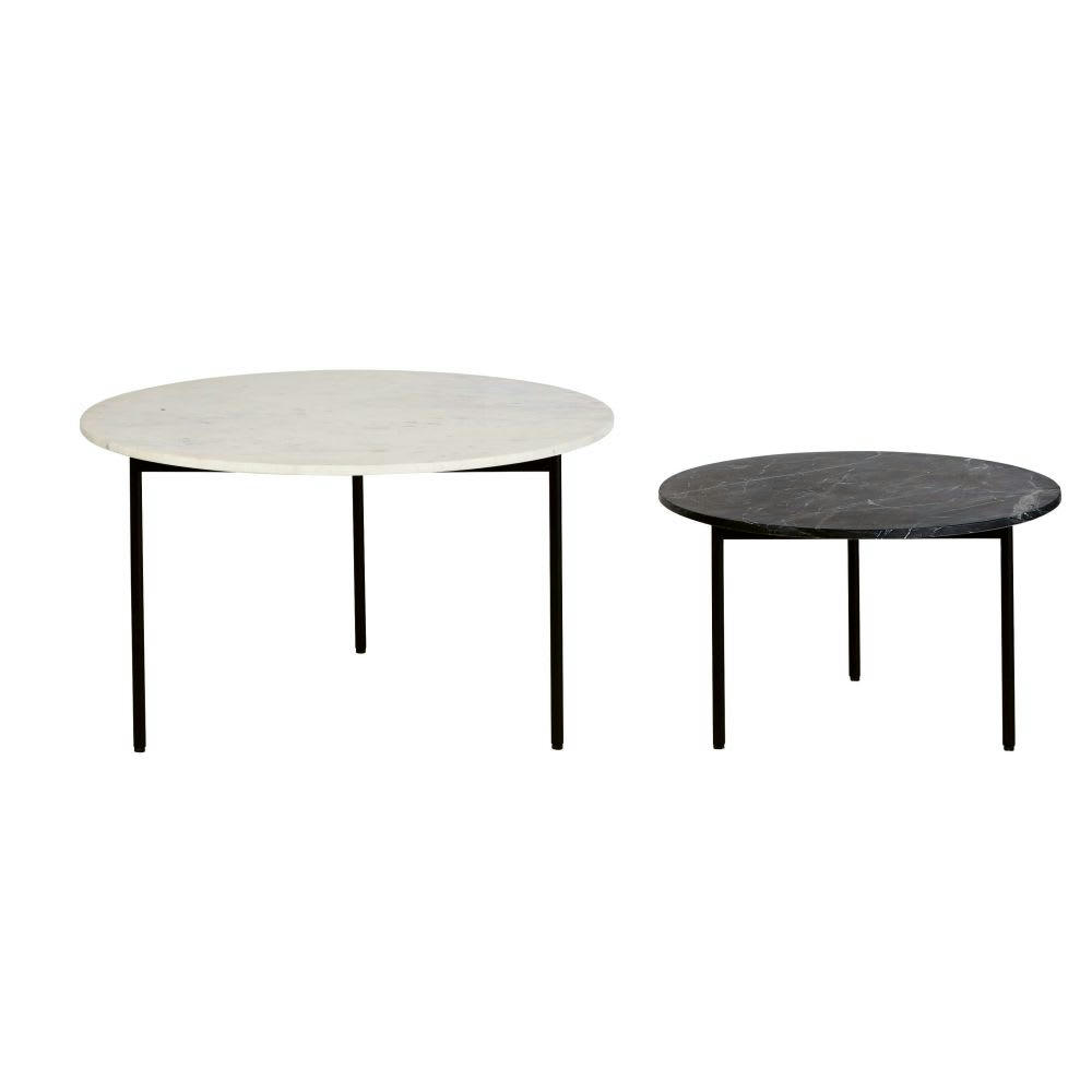 Endor - Tables gigognes en marbre et métal