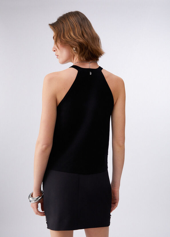 Top con ricami gioiello