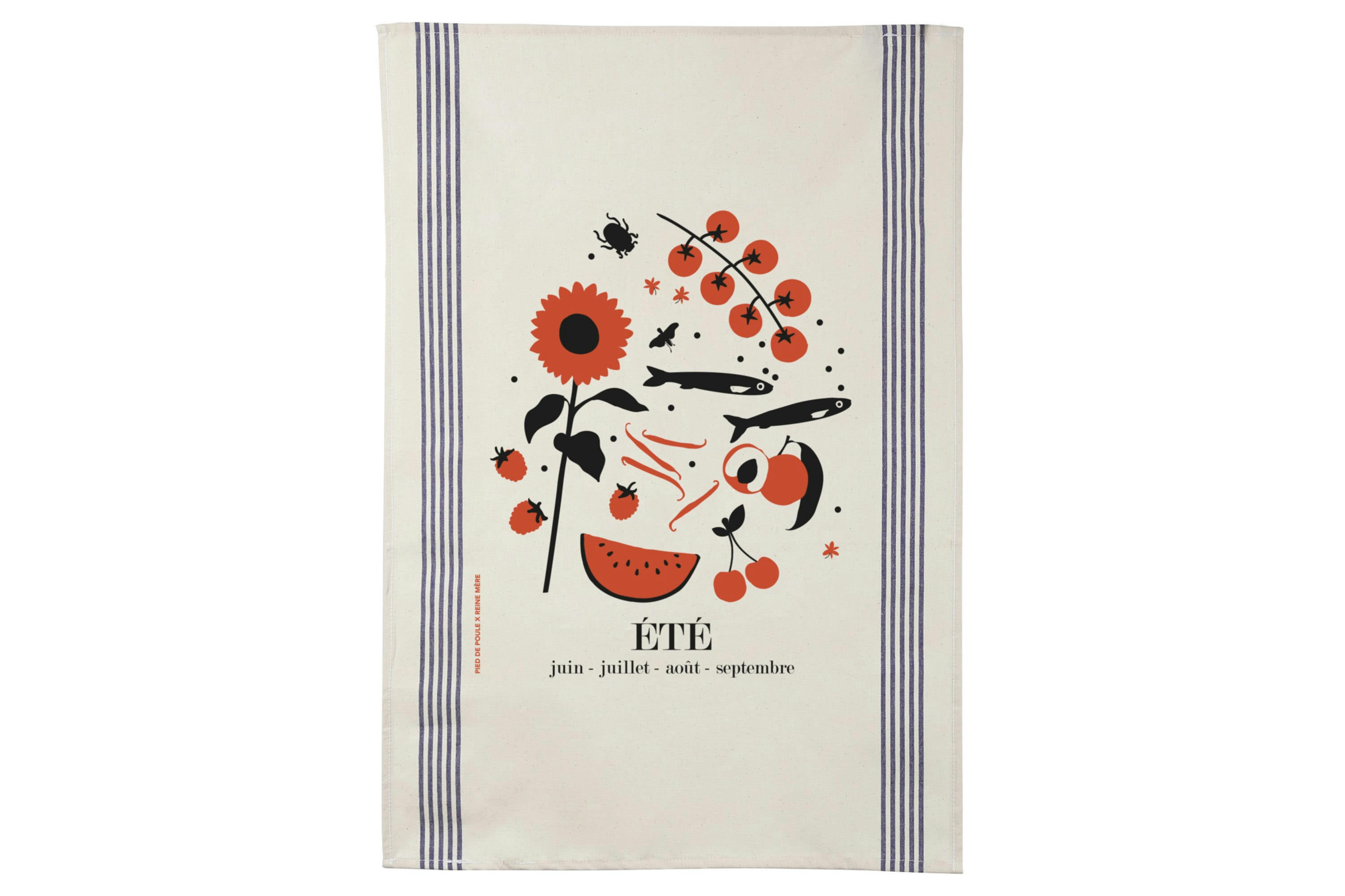 - Torchon en coton naturel été