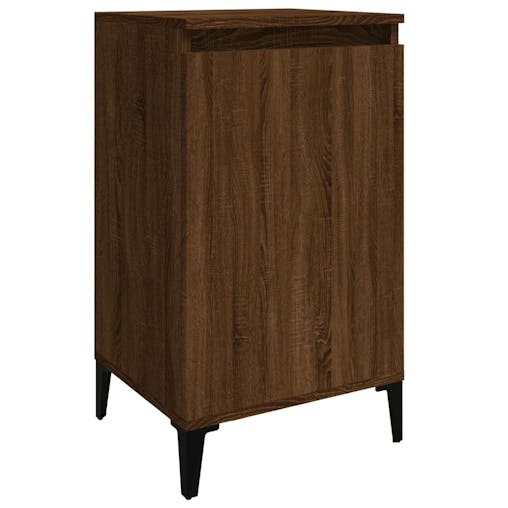 NNEVL Bedside Cabinet Brown Oak 40x35x70 cm Engineered Wood
