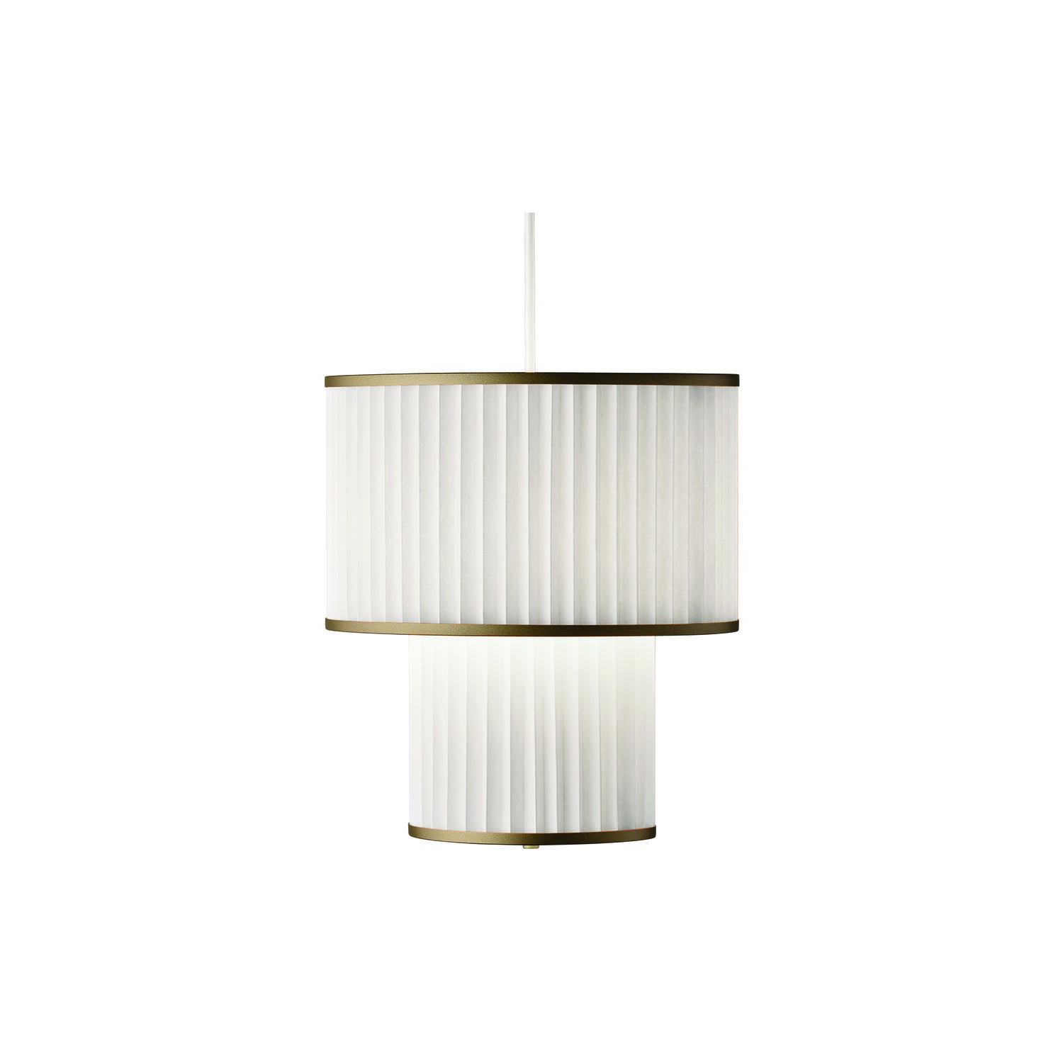 110 PLIVELLO pendel golden, hvid