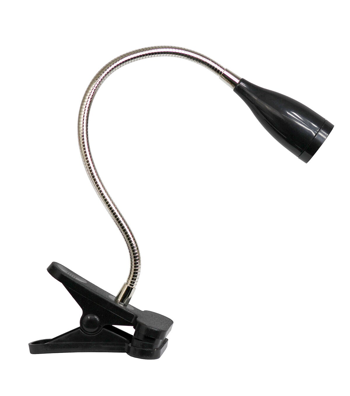 All The Rages Black Flexible Gooseneck LED Clip Light Desk Lamp