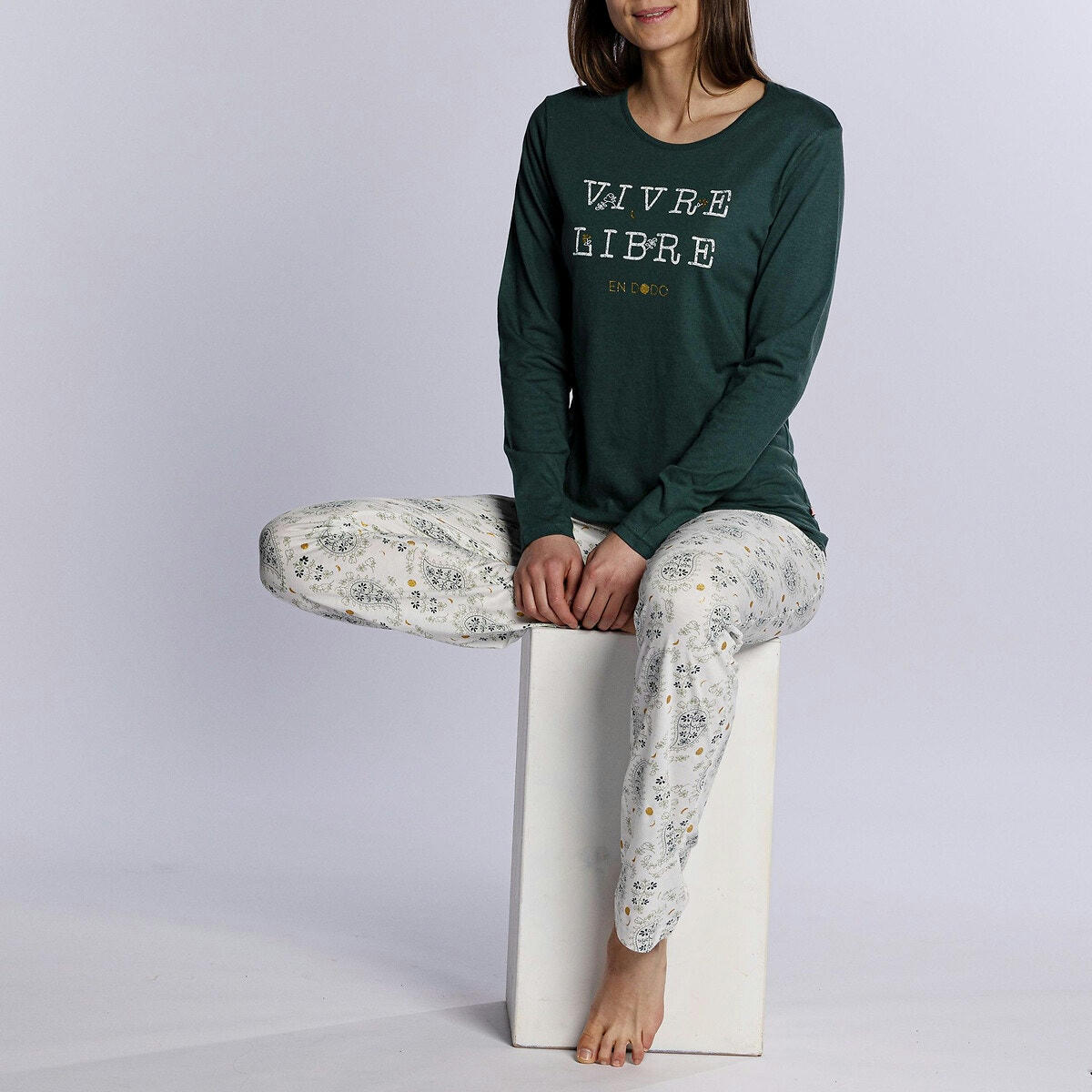 Pyjama manches longues en modal, Vivre