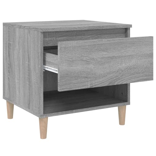 NNEVL Bedside Tables 2 pcs Grey Sonoma 50x46x50 cm Engineered Wood
