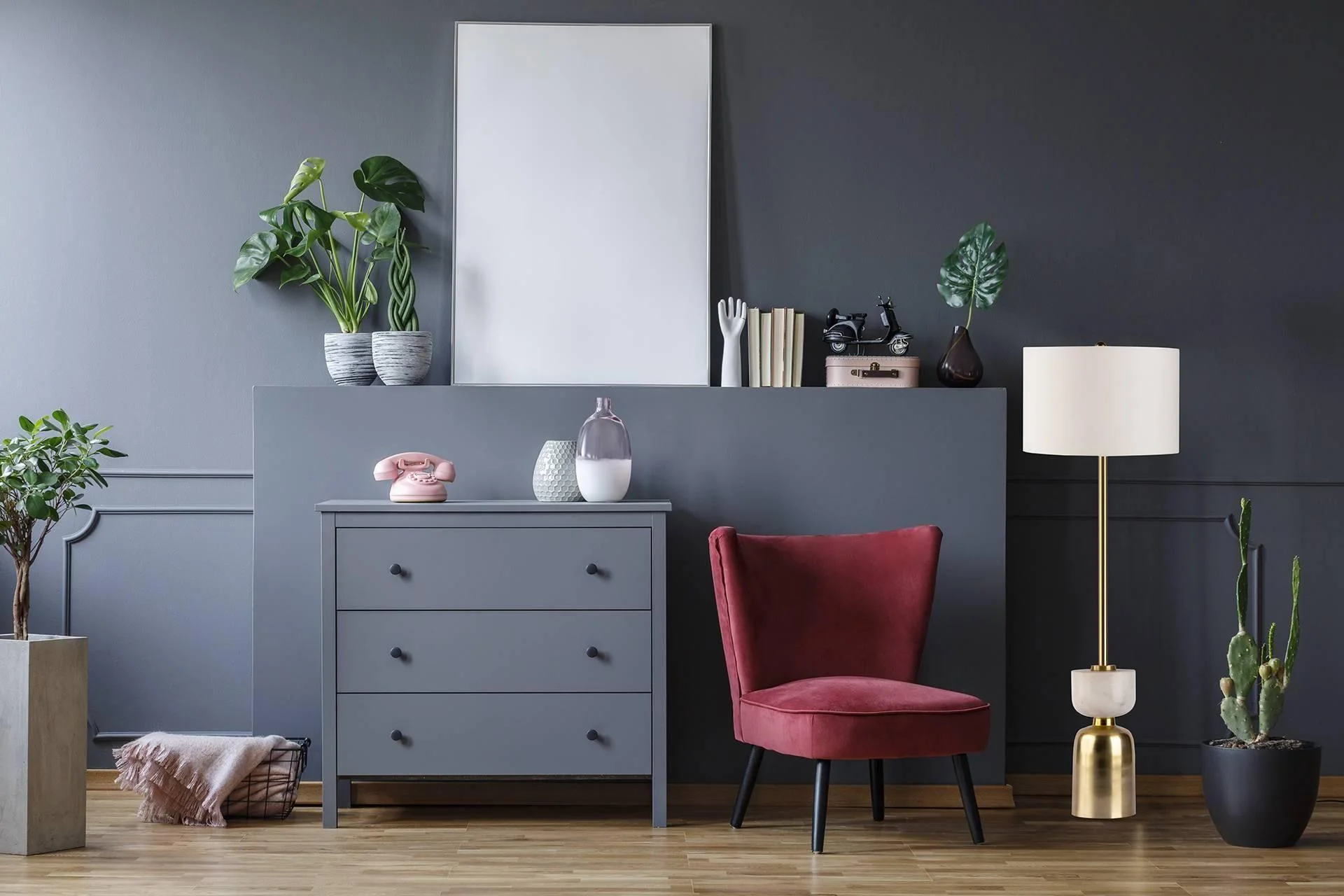 Vloerlamp Cirus marmer