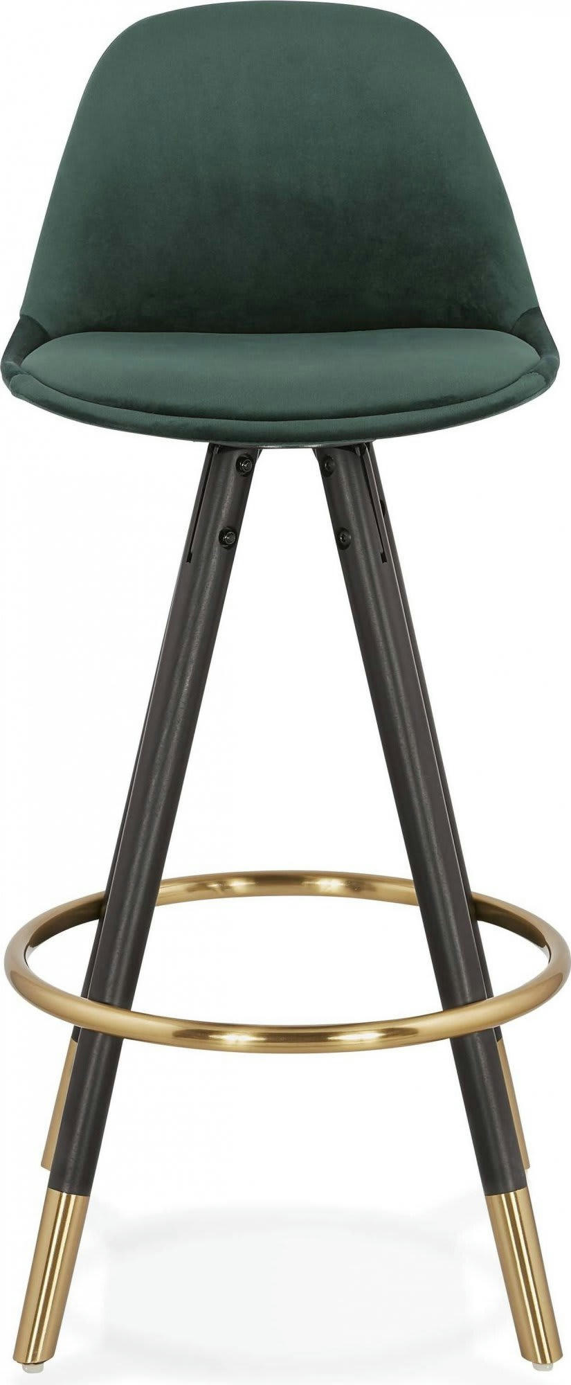CARRY MINI - Tabouret de bar Tissu Vert H. assise 65 cm rembourré