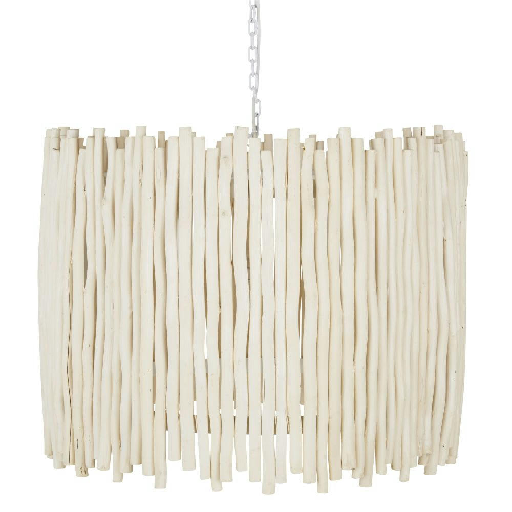 - Suspension Seaside en bois de mimosa beige