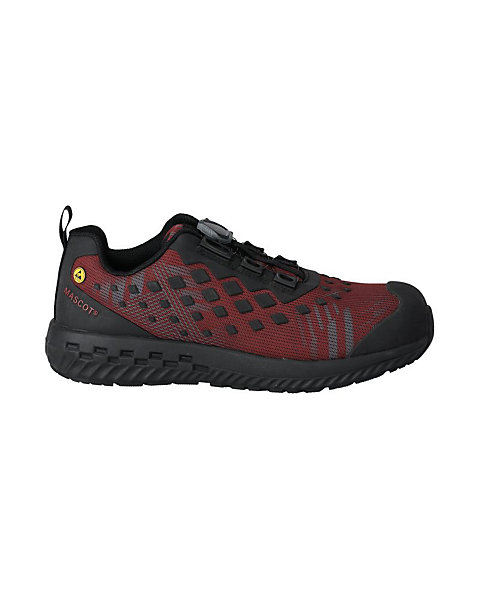 Chaussures de sécurité basses MASCOT BOA Fit System F0650-704, Rouge, Taille 43