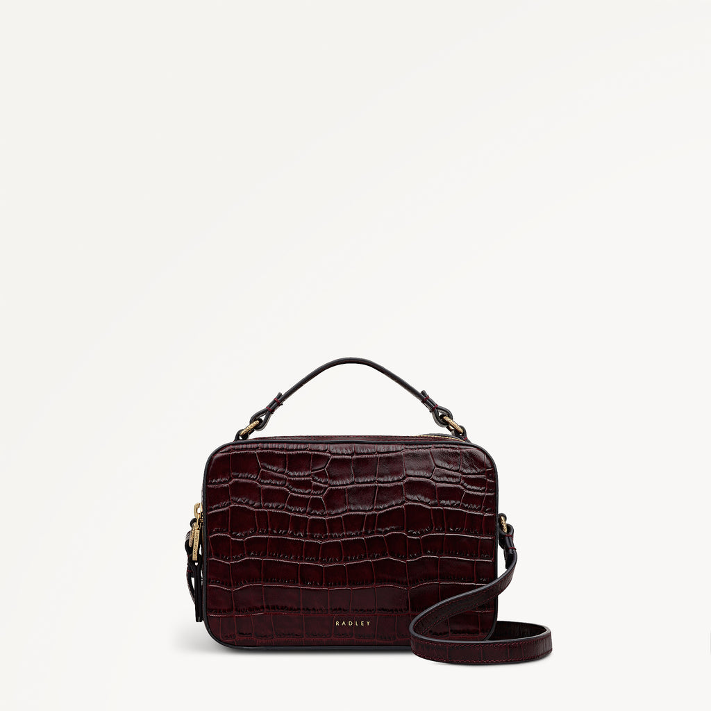 Hadley Lane - Faux Croc Medium Ziptop Cross Body - OHF11602