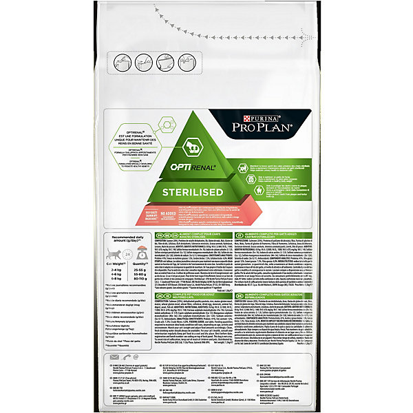 Croquettes pour chat stérilisé Pro Plan Sterilised Adult Optirenal riche en saumon 1,5kg
