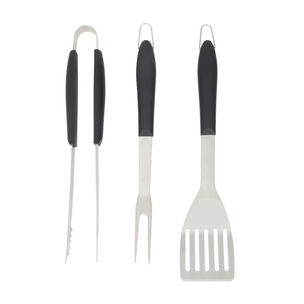 KIT UTENSÍLIOS PARA CHURRASCO 3 PEÇAS O CHURRASQUEIRO