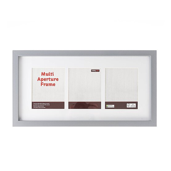 Light Grey Multi Aperture Frame 20cm x 40cm