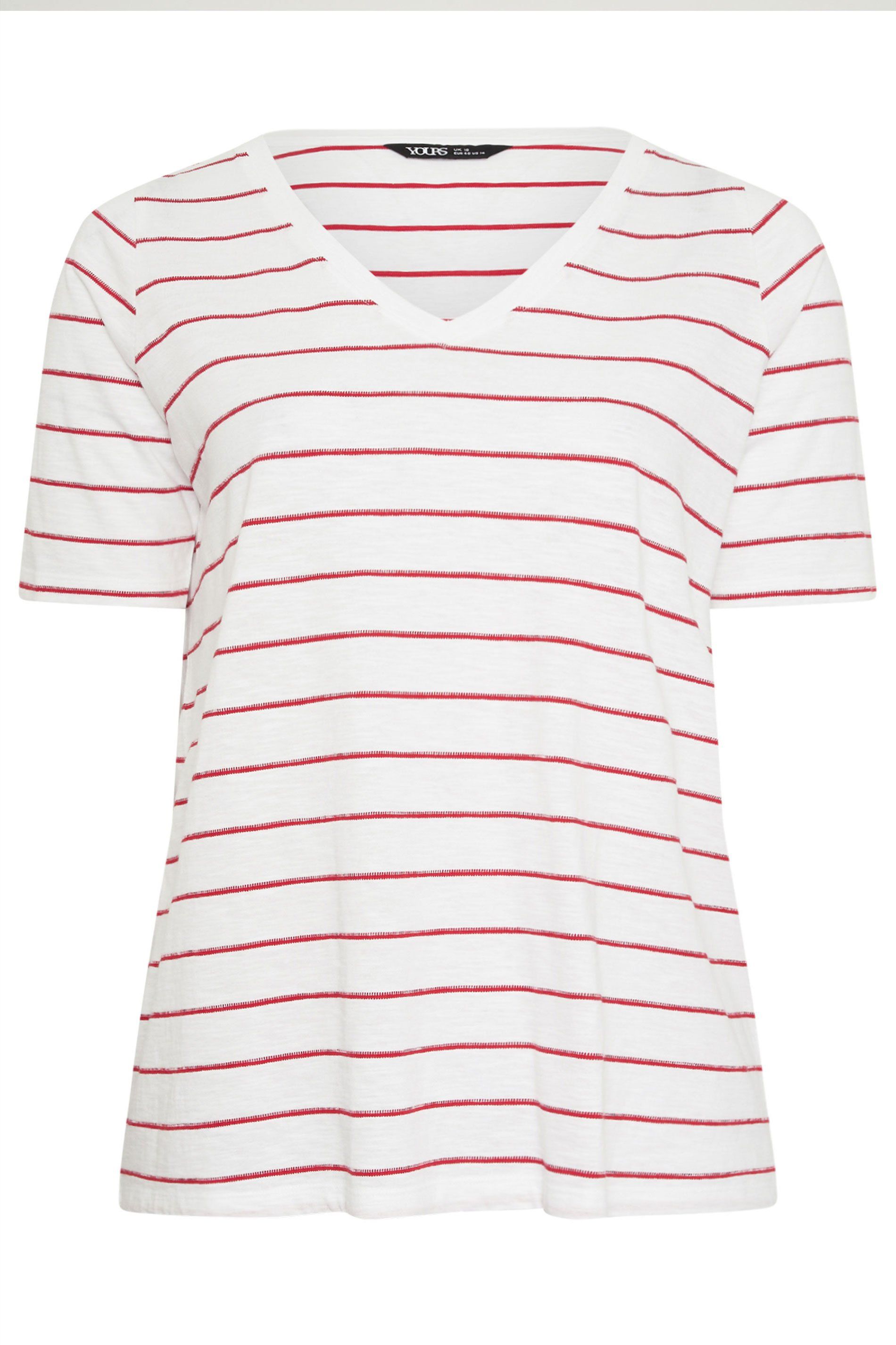 Yours Stripe Short Sleeve T-Shirt