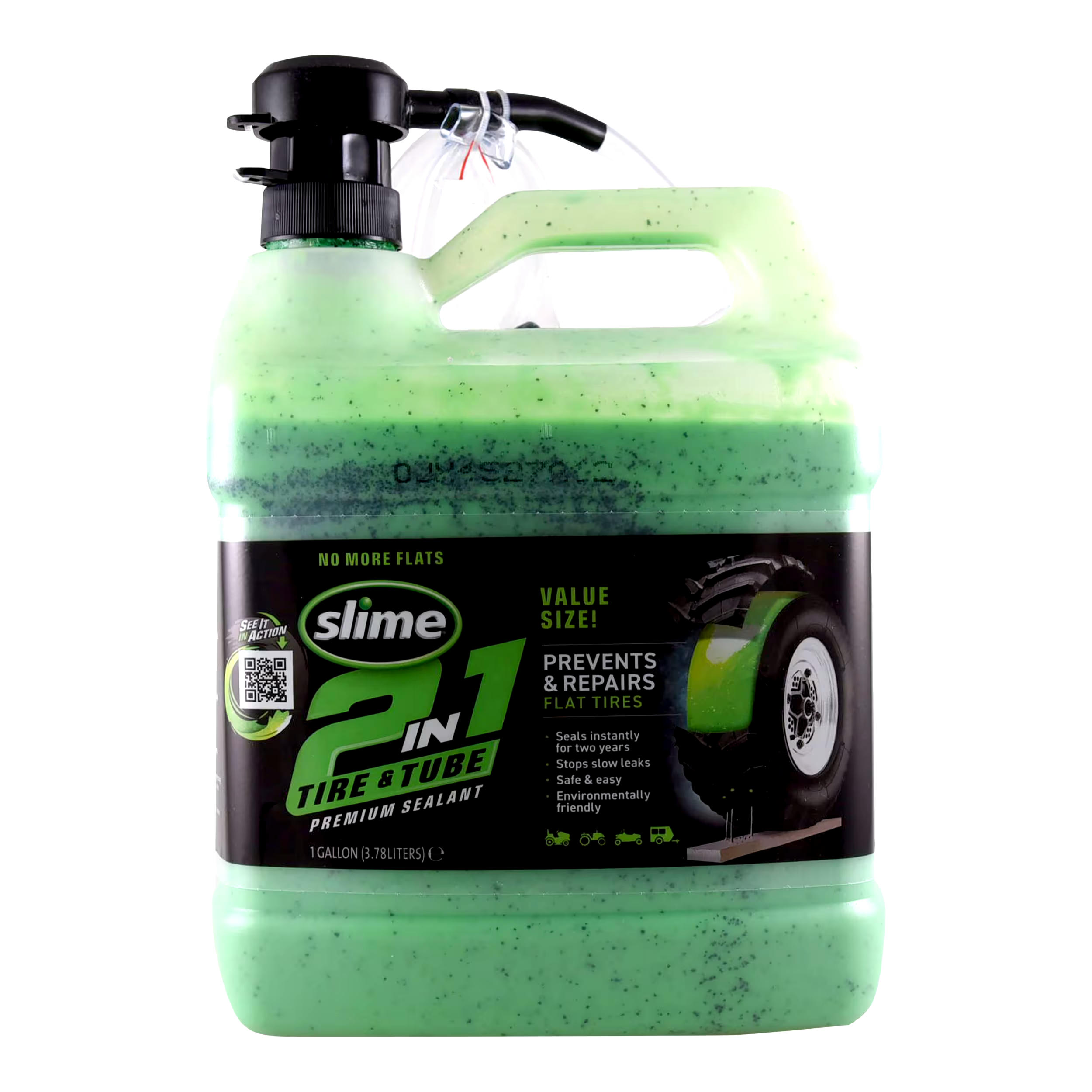 Slime® 2-in-1 Tire & Tube Puncture Repair Sealant, 3.78-L