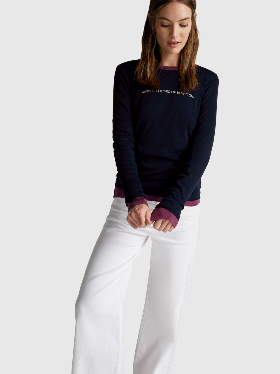 100% cotton long sleeve t-shirt