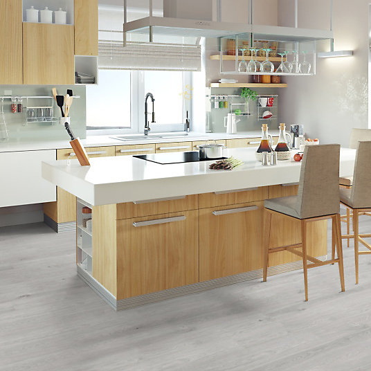 Parquet flottant Stratifié - Cuisine et salle de bain - Lames larges - Chêne Gotland - Paquet de 1,507 m²