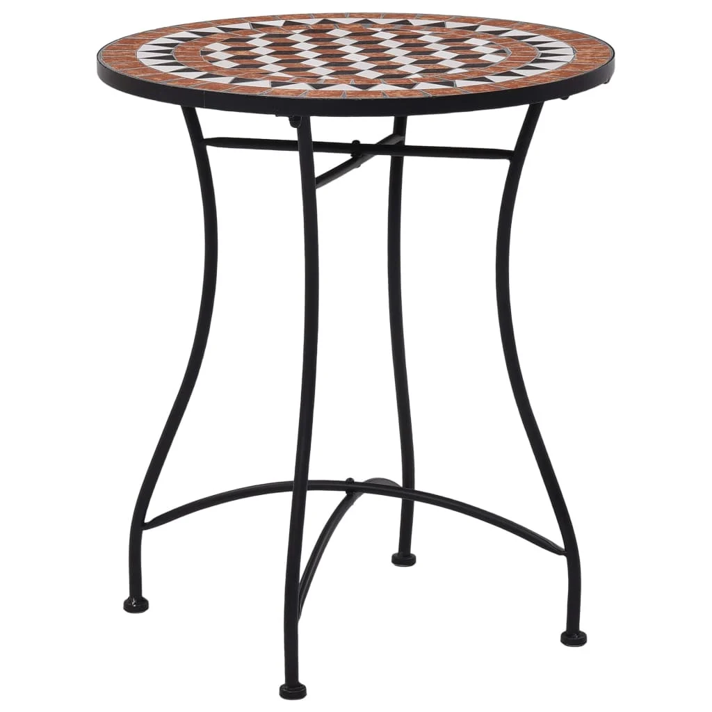 Stół Brąz 60 cm Ceramika vidaXL