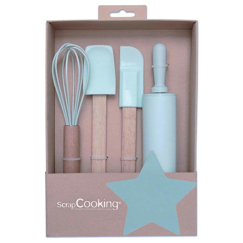 - Kit ustensiles de pâtisserie pour enfants