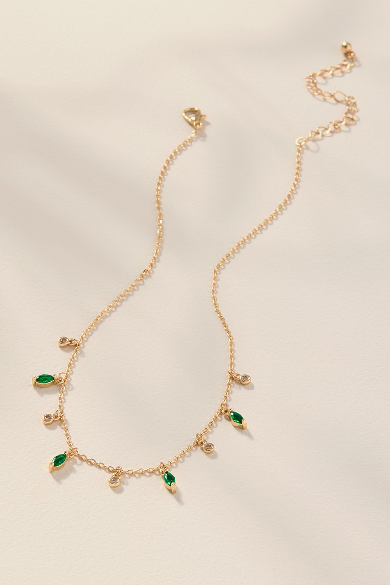 Stella Crystal Station Chain Necklace