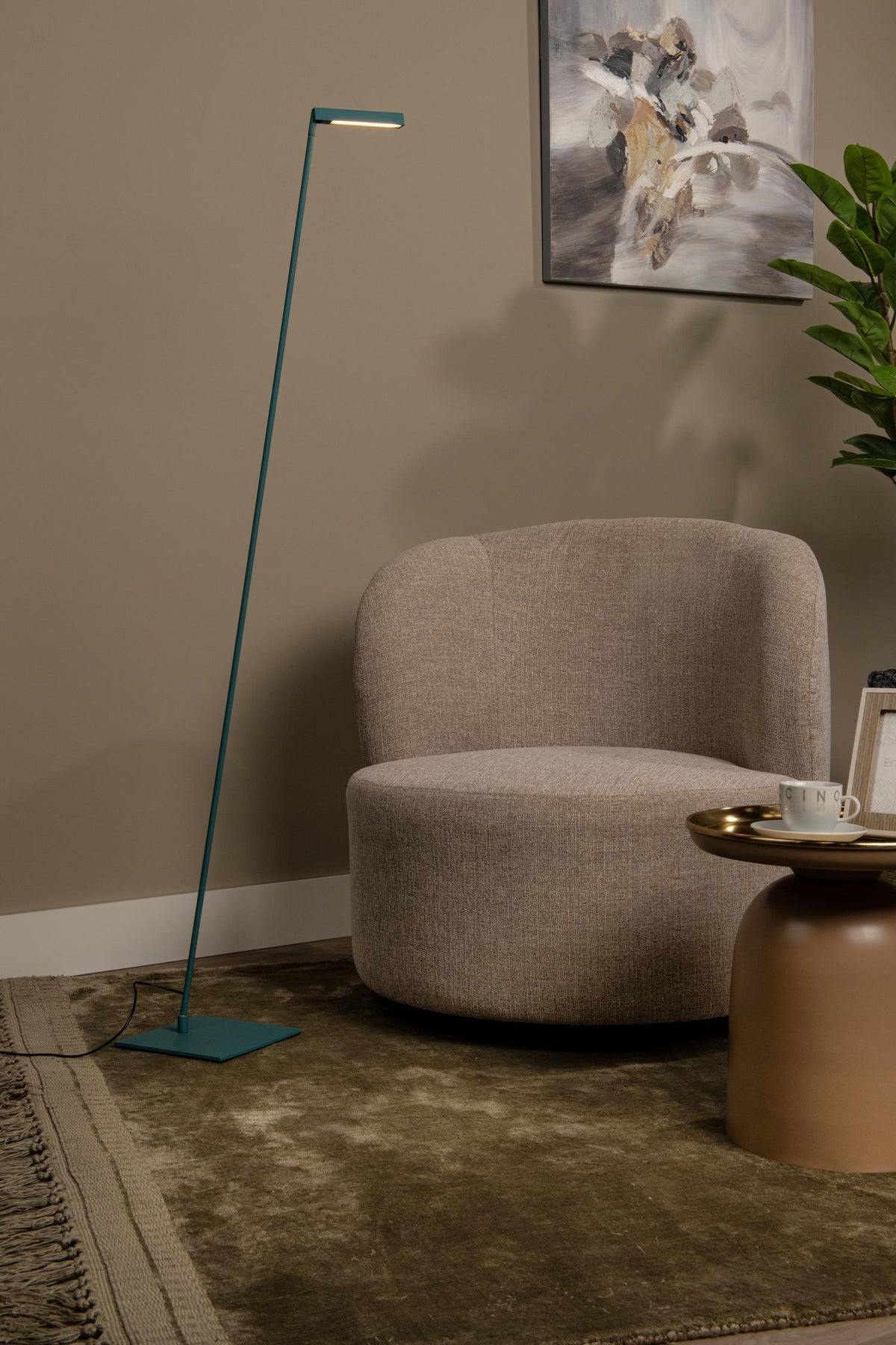 Lucide leeslamp LAVALE - Geïntegreerde LED - Turkoois