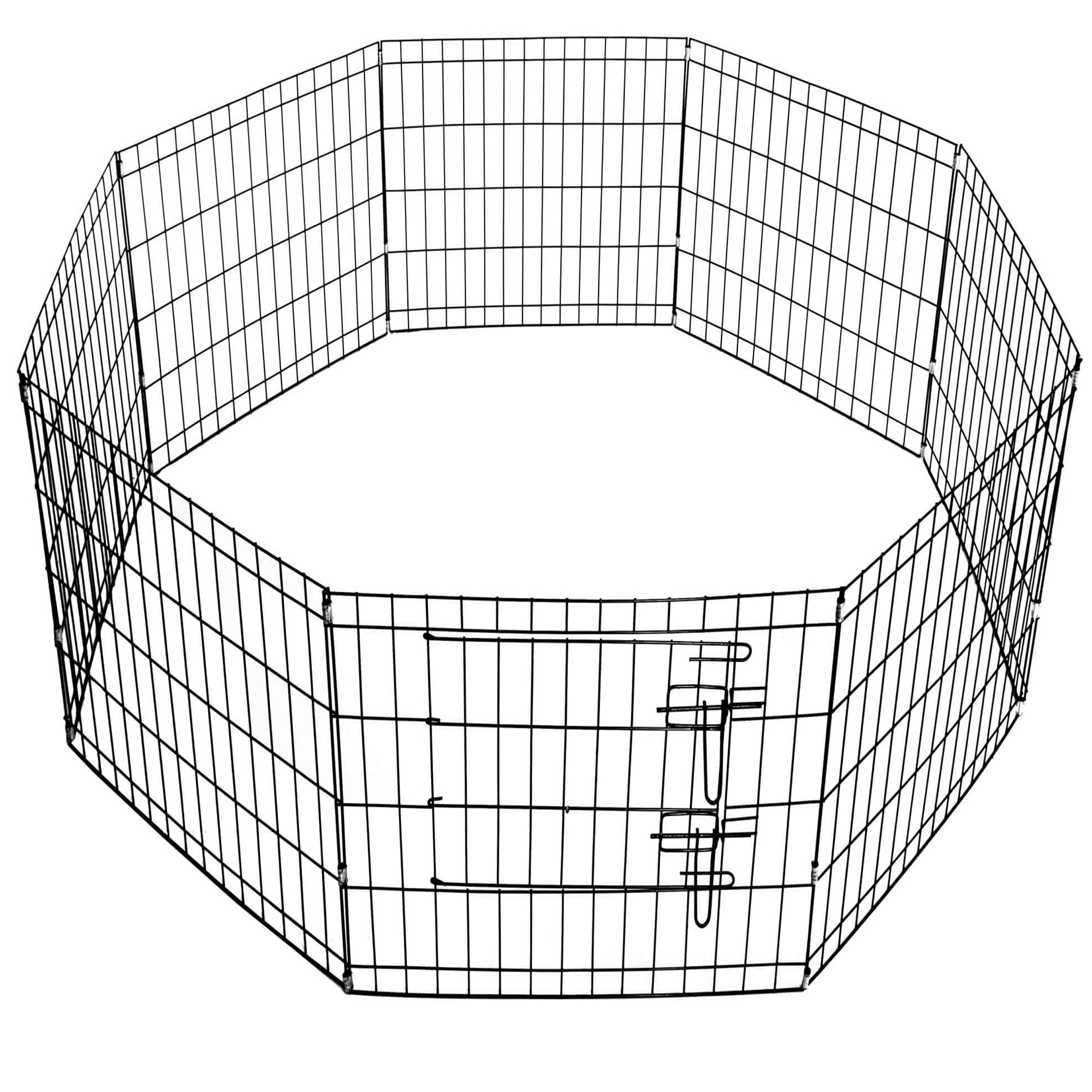 Kojec dla zwierząt metalowy wybieg klatka dla psa 155x76 cm