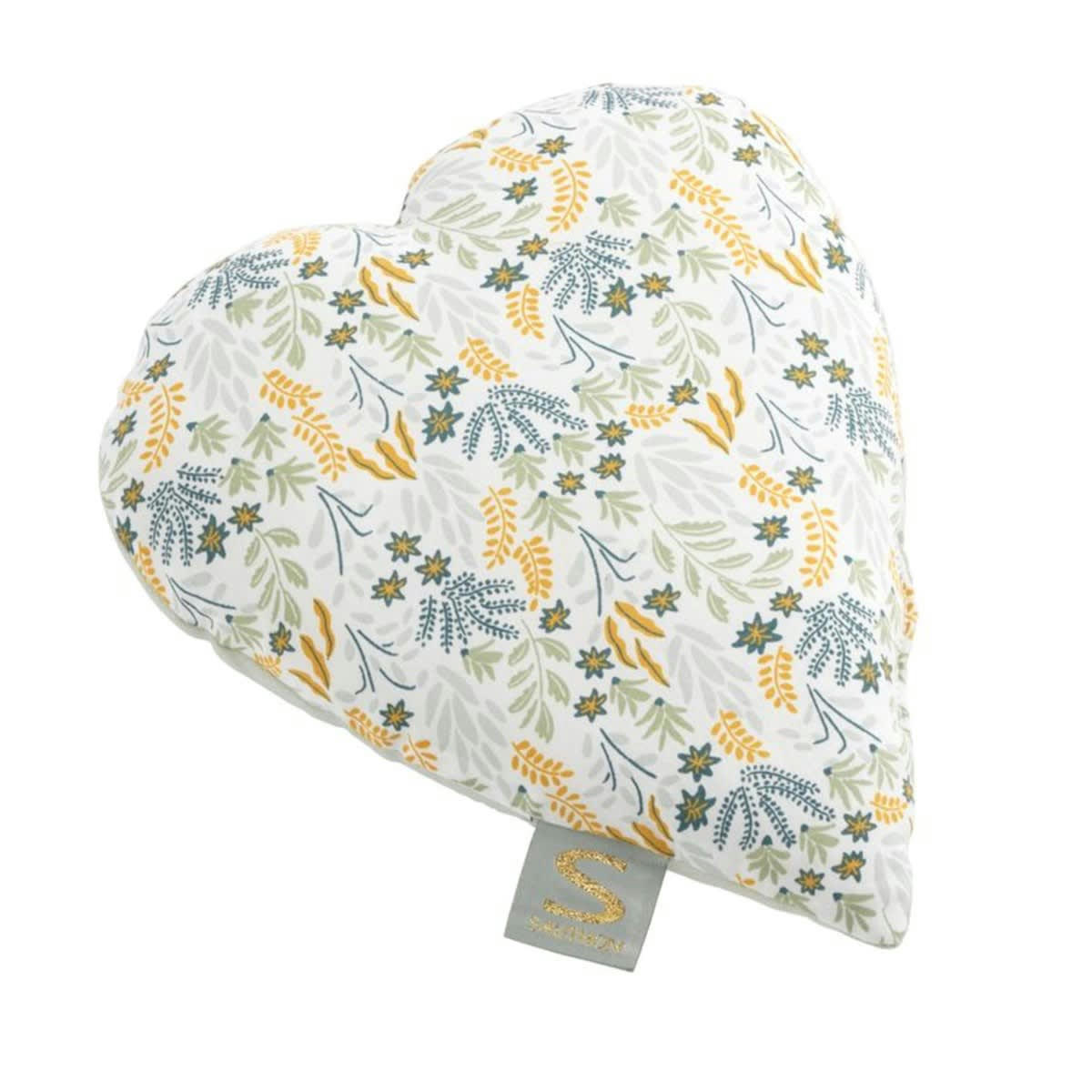 PROMENONS NOUS - Coussin déco 26x23cm en coton vert tilleul