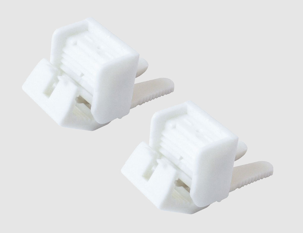 Klemmhalter Doppelrollo Weiß