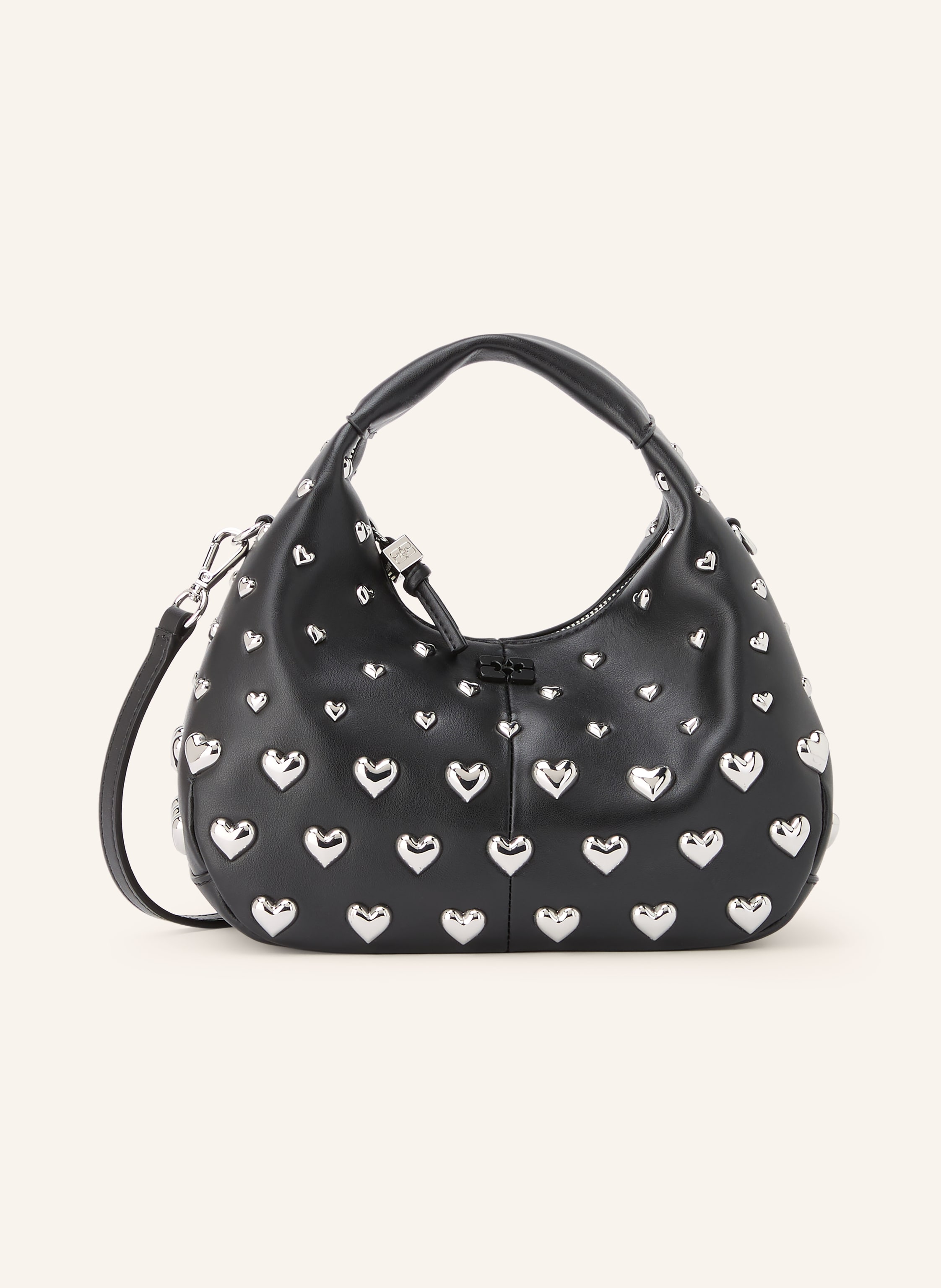 GANNI Handtasche mit Nieten
