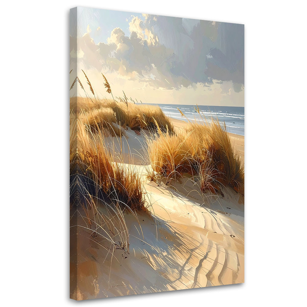 Obraz do salonu sypialni biura, Plaża z Wydmami nad Morzem Krajobraz 20x30