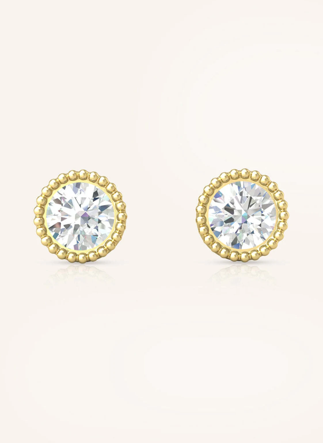 VEYNOU Ohrstecker KATE aus 14 Karat Gelbgold und 0,60ct. Lab-Grown Diamanten
