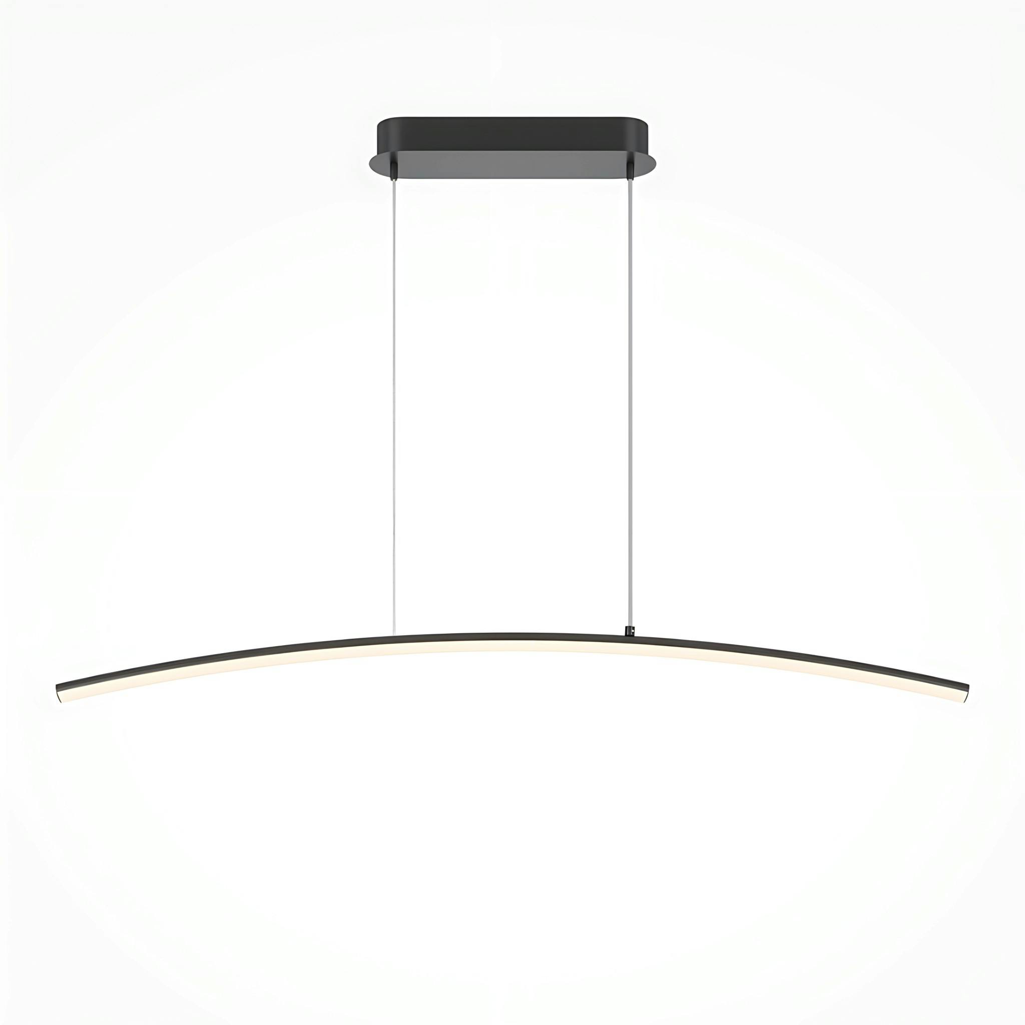 Suspension LED design - arc noir style minimaliste AVA