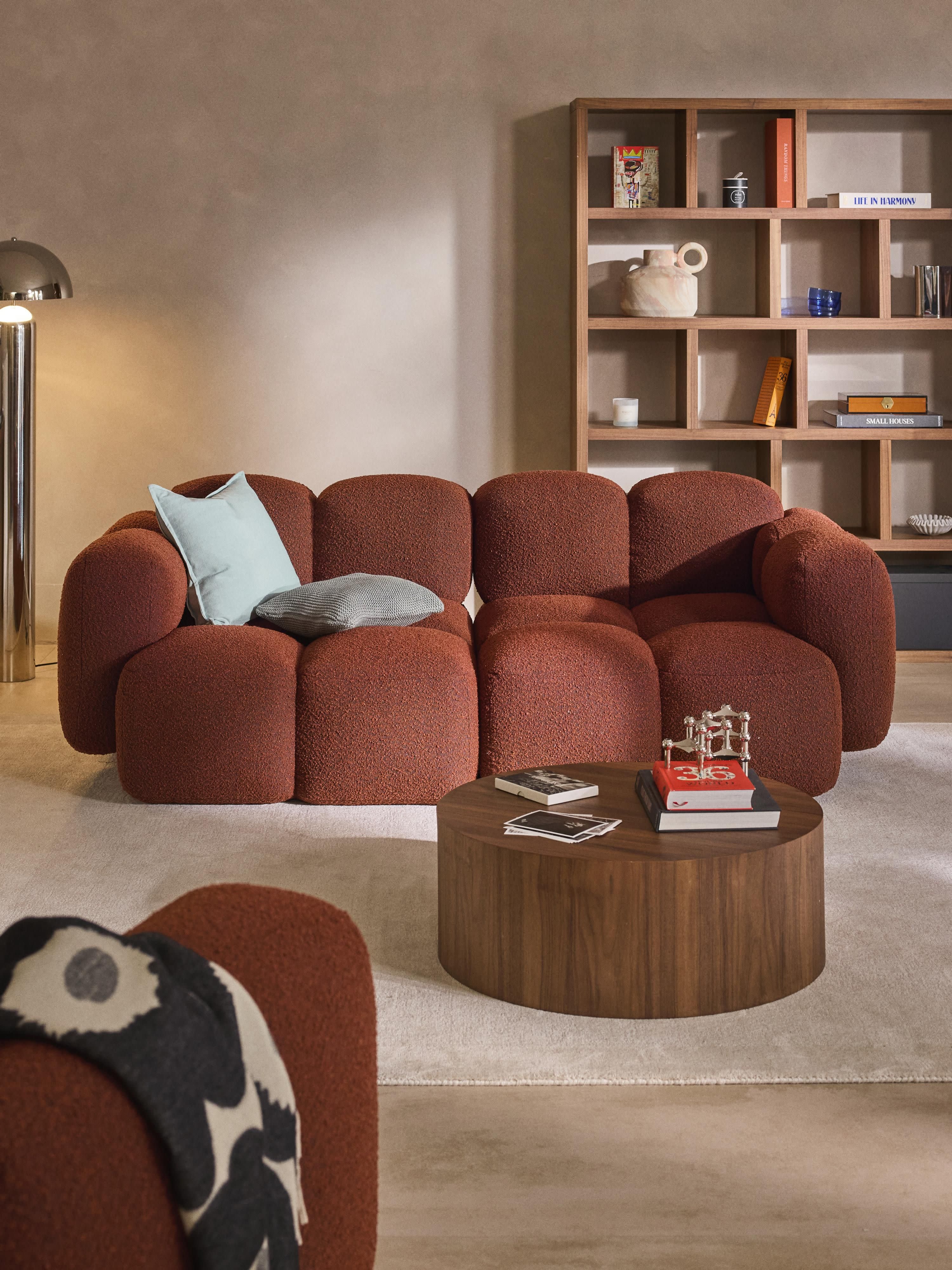 Modulares Sofa Tayla (3-Sitzer) aus Bouclé