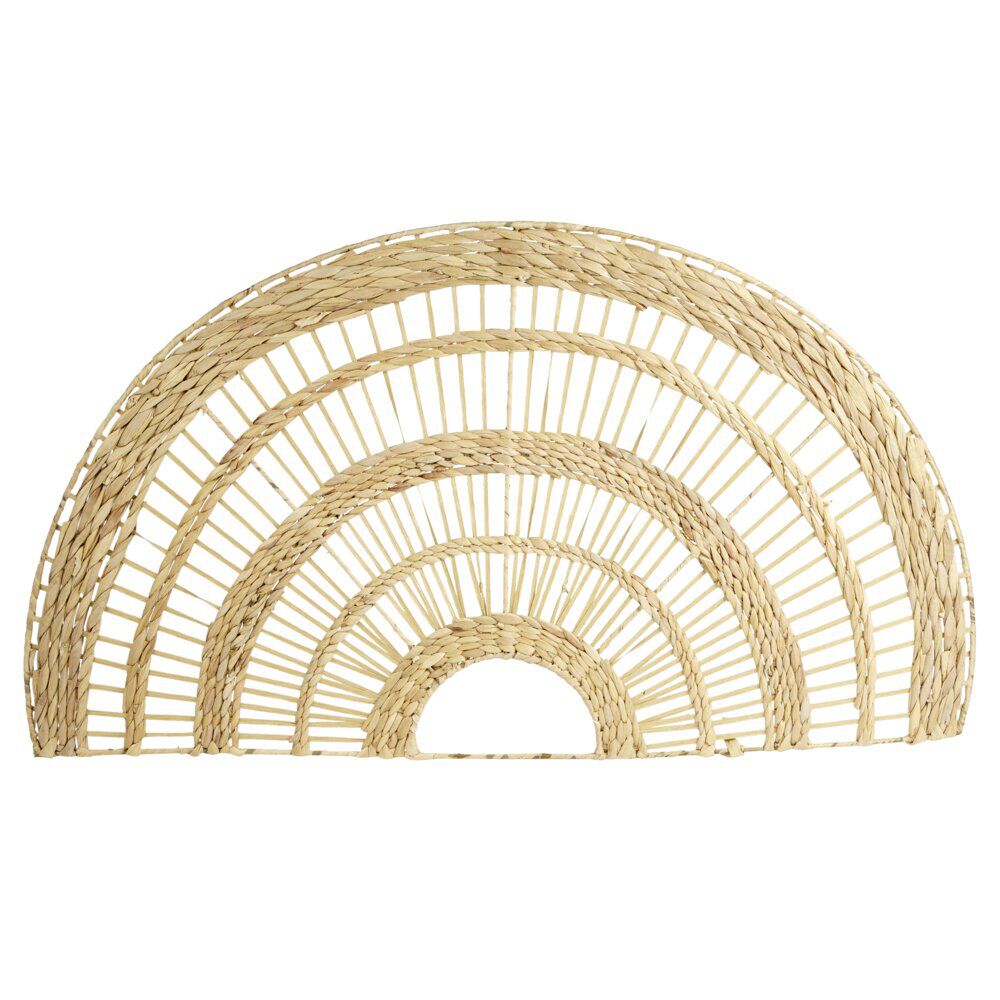 Décoration murale arc en jacinthe tressée L100xH58cm
