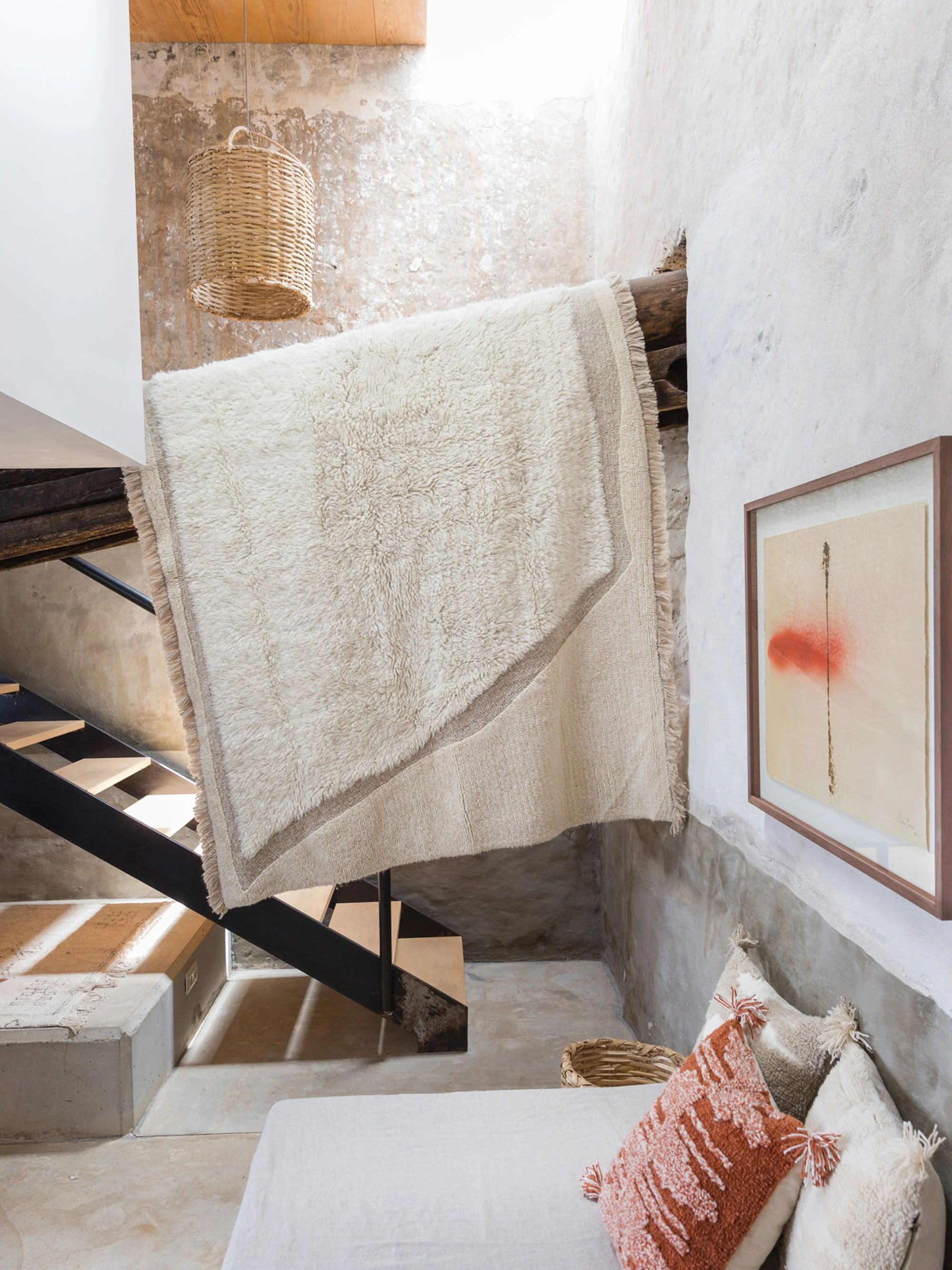 Hochflor-Teppich Nomad aus Wolle