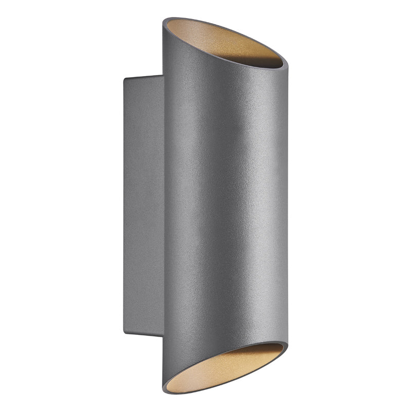 Nordlux Nico Wandlamp Buiten - Ø7,7cm - 2-lichts GU10 - IP54 - Antraciet