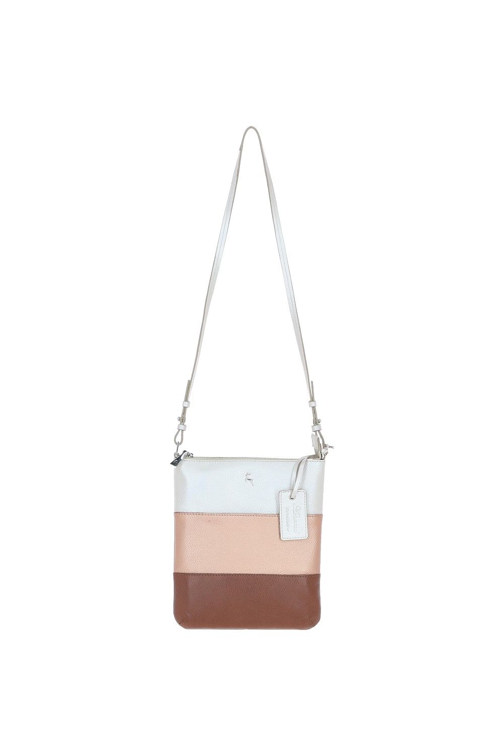 Ashwood Leather Tricolore Elegante' Leather Crossbody Bag